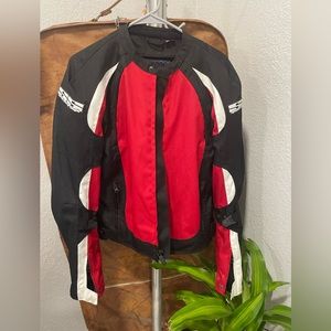 Motorcycle Jacket Speed and Strength Mens size small Black,red and